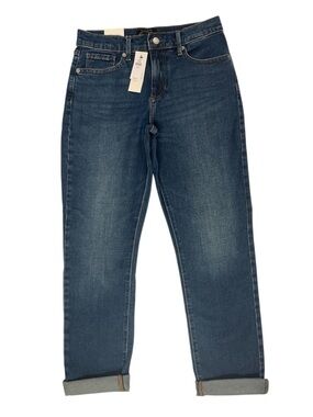 NWT Banana republic girlfriend jeans mid rise relaxed taper leg